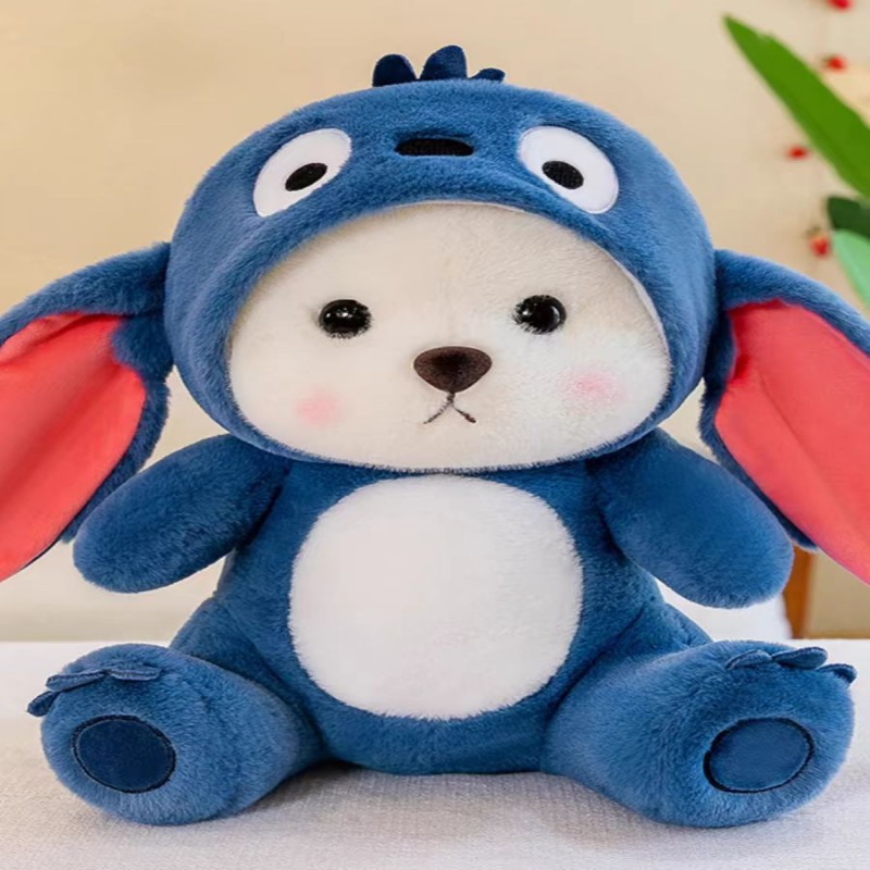 经典款	欧貂熊头史迪仔丽娜熊，伟平玩具