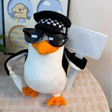 高雅人士企鹅公仔,佐佐威毛绒玩具 高雅人士企鹅公仔,佐佐威毛绒玩具