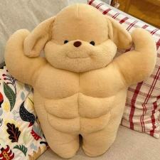 肌肉狗贵宾玩偶小狗公仔男女通用毛绒