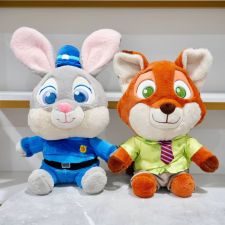 疯狂动物城朱迪尼克坐版不算耳朵45厘米算耳朵55厘米,抱抱熊玩具 疯狂动物城朱迪尼克坐版不算耳朵45厘米算耳朵55厘米,抱抱熊玩具