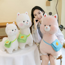 背包羊驼毛绒玩具