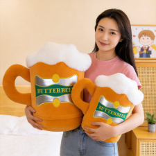 哈利波特黄油酒杯毛绒玩具靠枕汽车抱枕沙发靠垫坐垫家居摆件玩偶